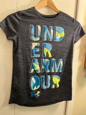 Under Armour Kids' Heather Gray Graphic Tee